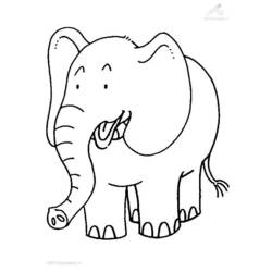 Página para colorir: Elefante (animais) #6305 - Páginas para Colorir Imprimíveis Gratuitamente
