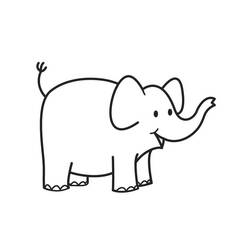 Página para colorir: Elefante (animais) #6309 - Páginas para Colorir Imprimíveis Gratuitamente