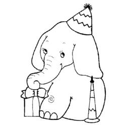 Página para colorir: Elefante (animais) #6313 - Páginas para Colorir Imprimíveis Gratuitamente