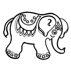 Página para colorir: Elefante (animais) #6323 - Páginas para Colorir Imprimíveis Gratuitamente