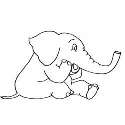 Página para colorir: Elefante (animais) #6331 - Páginas para Colorir Imprimíveis Gratuitamente