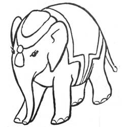 Página para colorir: Elefante (animais) #6338 - Páginas para Colorir Imprimíveis Gratuitamente