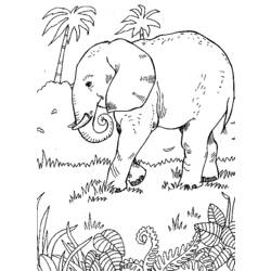 Página para colorir: Elefante (animais) #6345 - Páginas para Colorir Imprimíveis Gratuitamente