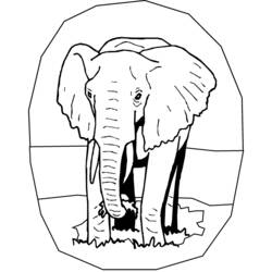Página para colorir: Elefante (animais) #6362 - Páginas para Colorir Imprimíveis Gratuitamente