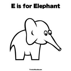 Página para colorir: Elefante (animais) #6363 - Páginas para Colorir Imprimíveis Gratuitamente