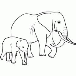 Página para colorir: Elefante (animais) #6364 - Páginas para Colorir Imprimíveis Gratuitamente