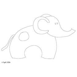 Página para colorir: Elefante (animais) #6378 - Páginas para Colorir Imprimíveis Gratuitamente
