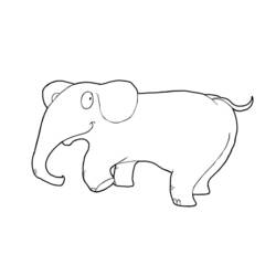 Página para colorir: Elefante (animais) #6390 - Páginas para Colorir Imprimíveis Gratuitamente