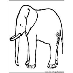 Página para colorir: Elefante (animais) #6394 - Páginas para Colorir Imprimíveis Gratuitamente