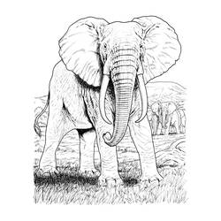 Página para colorir: Elefante (animais) #6395 - Páginas para Colorir Imprimíveis Gratuitamente