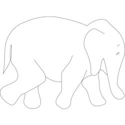 Página para colorir: Elefante (animais) #6396 - Páginas para Colorir Imprimíveis Gratuitamente