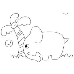 Página para colorir: Elefante (animais) #6399 - Páginas para Colorir Imprimíveis Gratuitamente