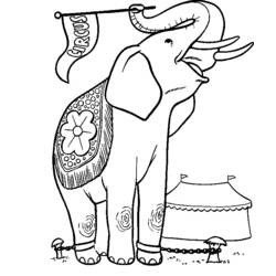 Página para colorir: Elefante (animais) #6422 - Páginas para Colorir Imprimíveis Gratuitamente