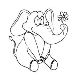 Página para colorir: Elefante (animais) #6428 - Páginas para Colorir Imprimíveis Gratuitamente