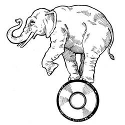 Página para colorir: Elefante (animais) #6429 - Páginas para Colorir Imprimíveis Gratuitamente
