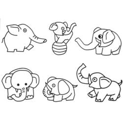 Página para colorir: Elefante (animais) #6433 - Páginas para Colorir Imprimíveis Gratuitamente