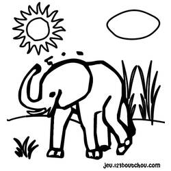 Página para colorir: Elefante (animais) #6448 - Páginas para Colorir Imprimíveis Gratuitamente
