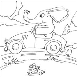 Página para colorir: Elefante (animais) #6460 - Páginas para Colorir Imprimíveis Gratuitamente