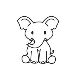 Página para colorir: Elefante (animais) #6493 - Páginas para Colorir Imprimíveis Gratuitamente