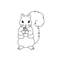 Desenho Esquilo (Animais) #177464 para imprimir e colorir