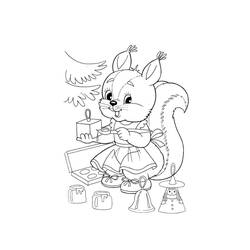 Desenho Esquilo (Animais) #177469 para imprimir e colorir