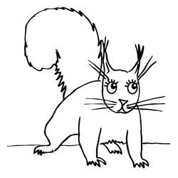 Desenho Esquilo (Animais) #216971 para imprimir e colorir