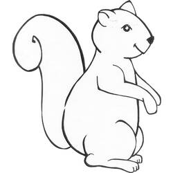 Página para colorir: Esquilo (animais) #6139 - Páginas para Colorir Imprimíveis Gratuitamente