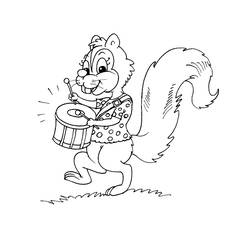 Página para colorir: Esquilo (animais) #6216 - Páginas para Colorir Imprimíveis Gratuitamente