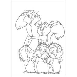 Página para colorir: Esquilo (animais) #6265 - Páginas para Colorir Imprimíveis Gratuitamente