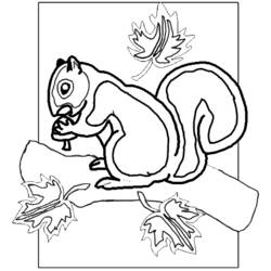 Página para colorir: Esquilo (animais) #6278 - Páginas para Colorir Imprimíveis Gratuitamente