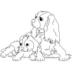 Página para colorir: Filhote de cachorro (animais) #2892 - Páginas para Colorir Imprimíveis Gratuitamente