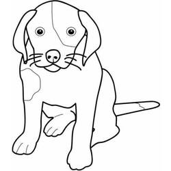 Página para colorir: Filhote de cachorro (animais) #2897 - Páginas para Colorir Imprimíveis Gratuitamente
