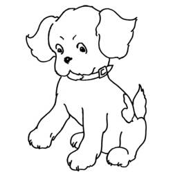 Página para colorir: Filhote de cachorro (animais) #2915 - Páginas para Colorir Imprimíveis Gratuitamente