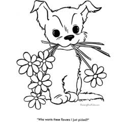 Página para colorir: Filhote de cachorro (animais) #2918 - Páginas para Colorir Imprimíveis Gratuitamente
