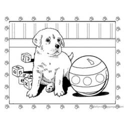 Página para colorir: Filhote de cachorro (animais) #2930 - Páginas para Colorir Imprimíveis Gratuitamente