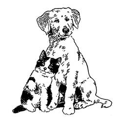 Página para colorir: Filhote de cachorro (animais) #2931 - Páginas para Colorir Imprimíveis Gratuitamente