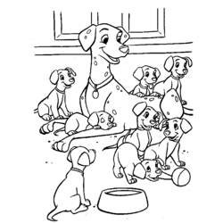 Página para colorir: Filhote de cachorro (animais) #2935 - Páginas para Colorir Imprimíveis Gratuitamente