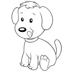 Página para colorir: Filhote de cachorro (animais) #2943 - Páginas para Colorir Imprimíveis Gratuitamente