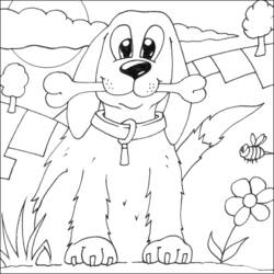 Página para colorir: Filhote de cachorro (animais) #2997 - Páginas para Colorir Imprimíveis Gratuitamente