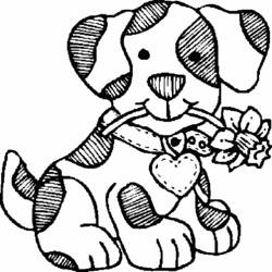 Página para colorir: Filhote de cachorro (animais) #3018 - Páginas para Colorir Imprimíveis Gratuitamente