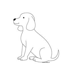 Desenhos para colorir: Filhote de cachorro - Páginas para Colorir Imprimíveis Gratuitamente