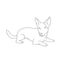 Página para colorir: Filhote de cachorro (animais) #3069 - Páginas para Colorir Imprimíveis Gratuitamente
