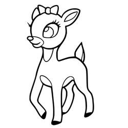 Desenho Filhote de Veado (Animais) #206076 para imprimir e colorir