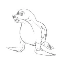 Desenho Foca (Animais) #16266 para imprimir e colorir