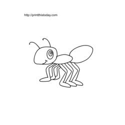 Página para colorir: Formiga (animais) #6938 - Páginas para Colorir Imprimíveis Gratuitamente