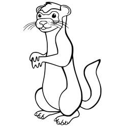 Página para colorir: Furão (Animais) #205390 - Páginas para Colorir Imprimíveis Gratuitamente