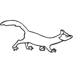 Página para colorir: Furão (Animais) #205394 - Páginas para Colorir Imprimíveis Gratuitamente