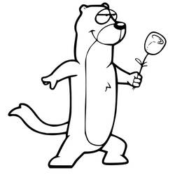 Página para colorir: Furão (Animais) #205399 - Páginas para Colorir Imprimíveis Gratuitamente