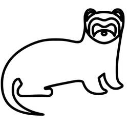 Página para colorir: Furão (Animais) #205403 - Páginas para Colorir Imprimíveis Gratuitamente