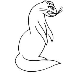 Página para colorir: Furão (Animais) #205419 - Páginas para Colorir Imprimíveis Gratuitamente